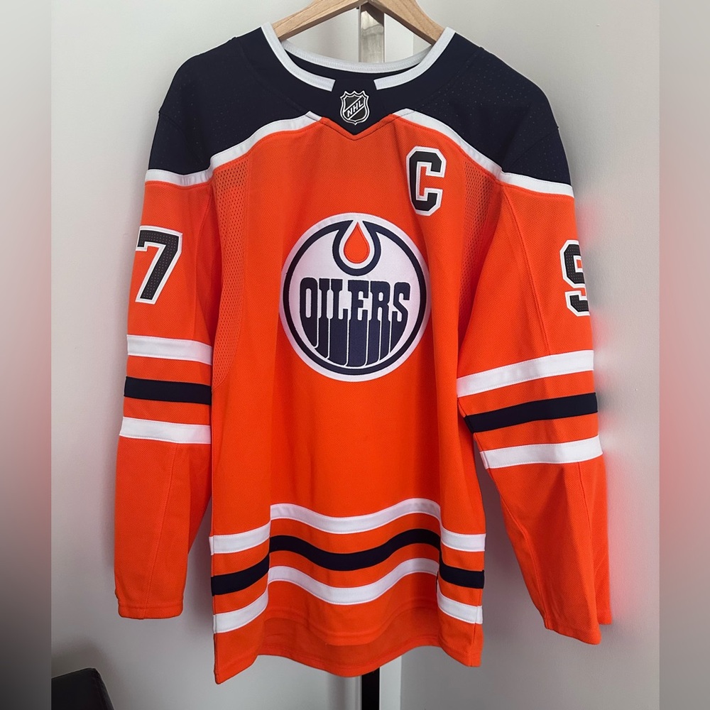 Adidas Climalite - OILERS HOME AUTHENTIC JERSEY Connor McDavid - Size 46 (S)
